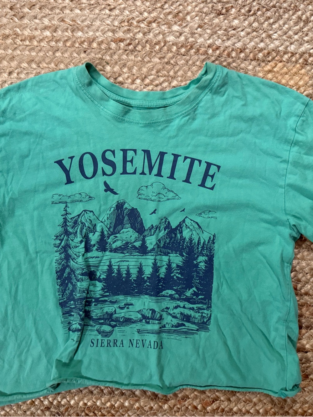 Yosemite Graphic Tee - Teal Short Sleeve Women's Tee